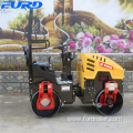 Ride on double drum vibratory mini road roller